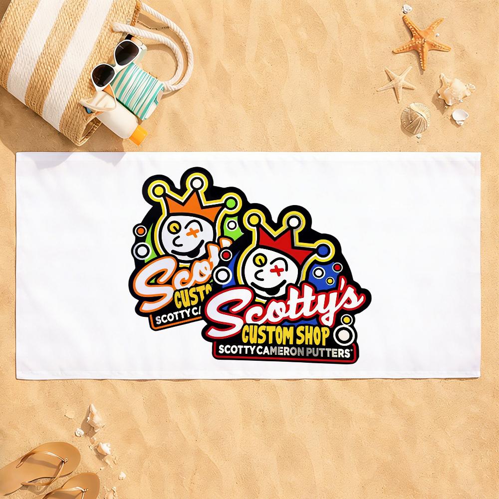 Fashion S-Scotty-Y Logo C-Cameron Towel Quick Dry Absorbent Beach Towel for Sports, Fitness, Swimming and Outdoor Activities