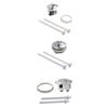 Toilet Button Convenient Round Tank Valve Replacement Part for Restroom Home S