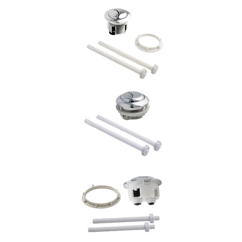 Toilet Button Convenient Round Tank Valve Replacement Part for Restroom Home S