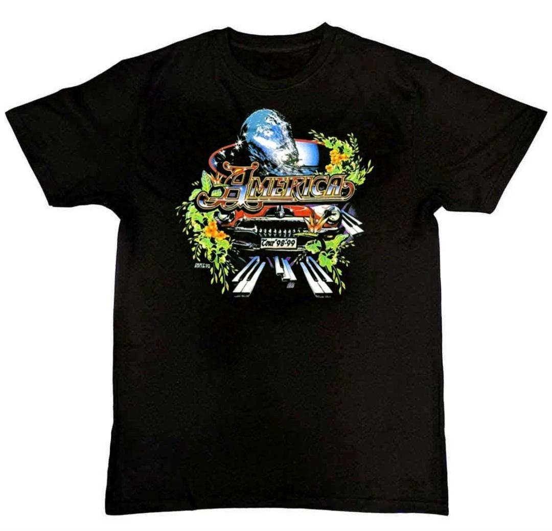 Vintage America Band Tour Graphic Print Mens T-Shirt XXXL