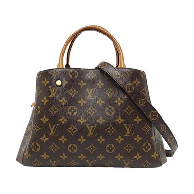 [Gebraucht] Montaigne Monogramm Canvas und Leder Tragetasche Mittel - Gut #NYGBPK