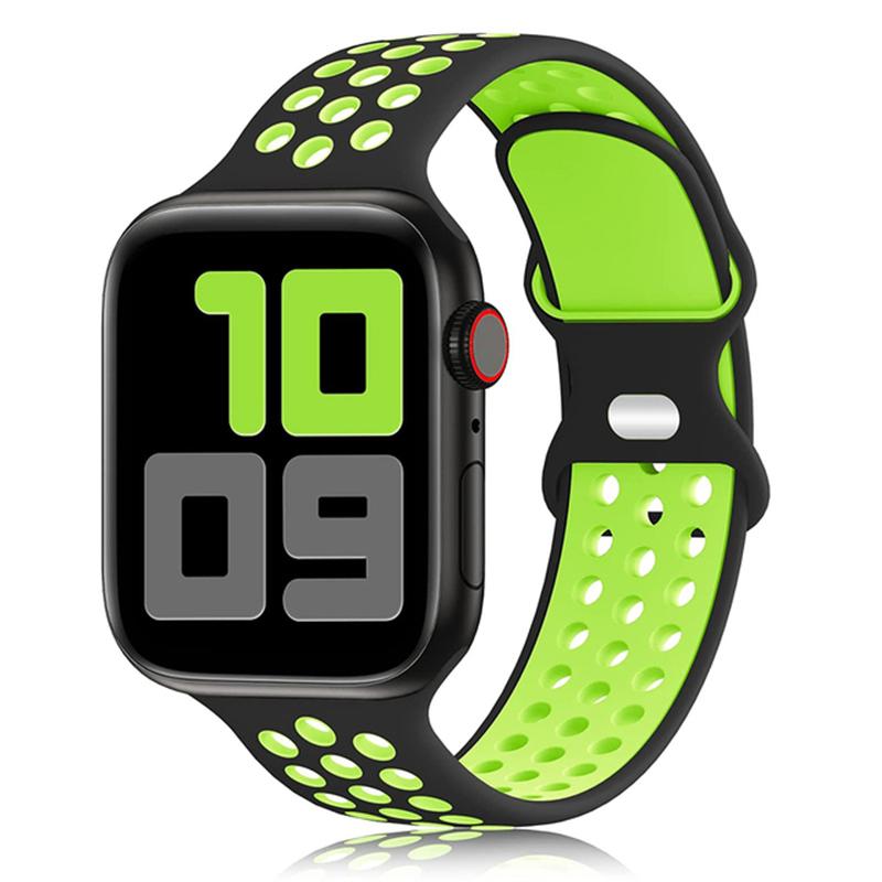 Silicone Strap for Apple Watch Band Ultra2 49mm Series 9 8 7 41mm 45 Mm 38mm 42mm Sport Bracelet iWatch 7 6 SE 5 4 3 44mm 40mm