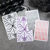 Purple Spider Acrylic Rhinestone Stickers Diamonds Jewels Self Adhesive Halloween DIY Temporary Tattoos Facial Decorate Supplies