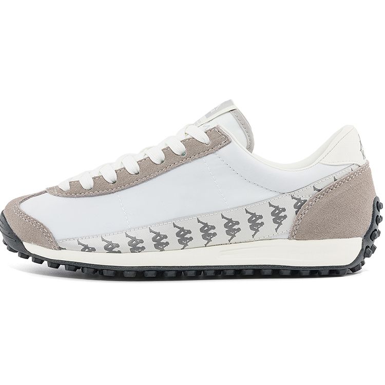 Kappa Training Trend Fashion Fabric Synthetic Leather Non-Slip Low-Top Casual Running Shoes Unisex sneaker Glacier-Gray Quiet-Gray K0DX5MM18-084