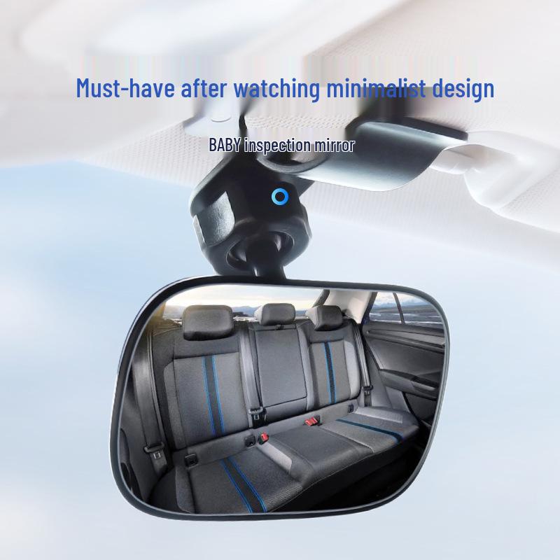 Car Rearview Baby Mirror - Wide-Angle for Child Seat & Blind Spot Observation
