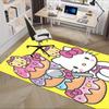 Office Rug Hello Kitty, Donuts Anti-Slip Rug, Machine Washable for Living Room, Bedroom, Office, Multiple Sizes, Bedroom Mat, Decorative Mat, Durable