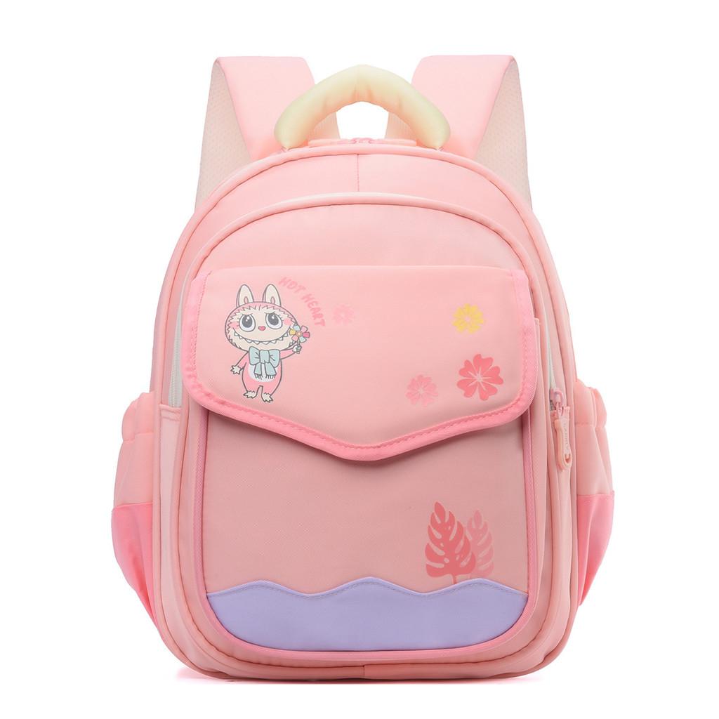 

Kids School Backpack With Cartoon Pattern And Nylon Material For Preschoolchildren рожевий