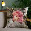 Y-Yona Of The DawnS Pillow Case Home Dorm Chair Back Short Plush Double-sided Printing Office Nap Time Cushion Cover