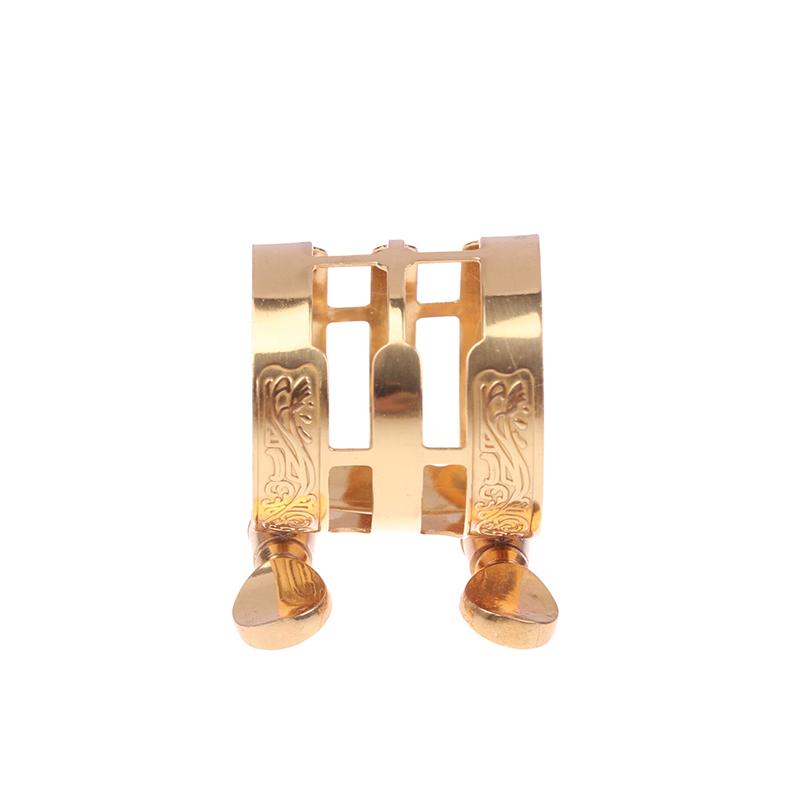 

Двойной винт регулировки саксофона лигатура золотого цвета медный компактный прочный для альт саксофон лигатура крепление саксофона