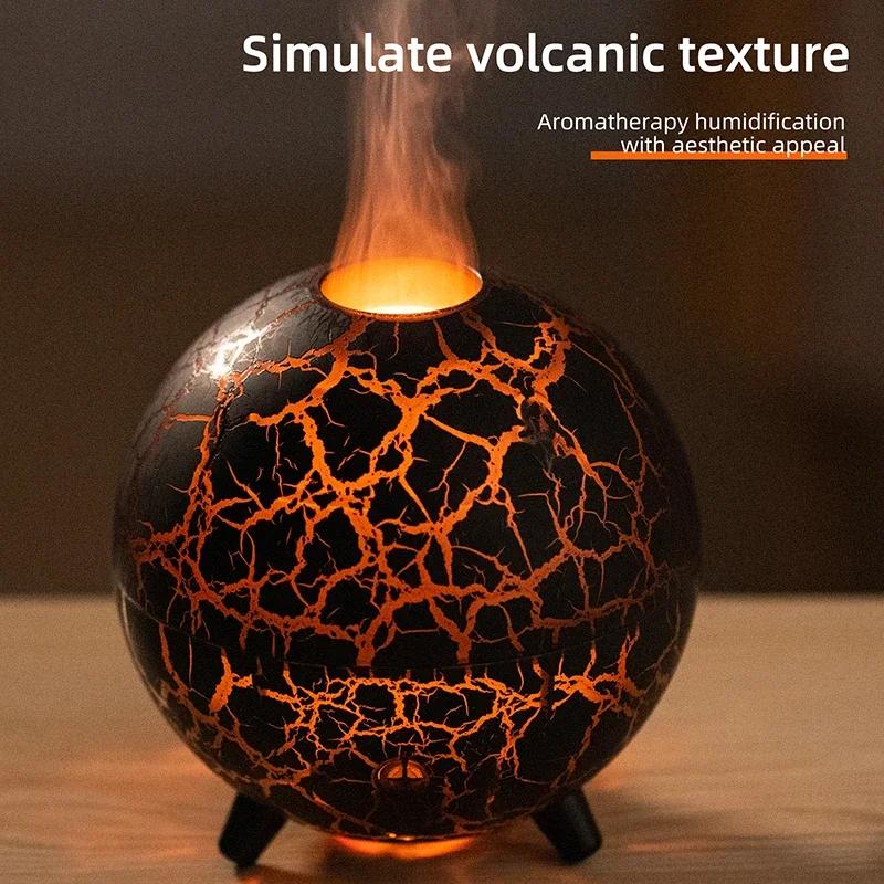 Ultrasonic Planet Aromatherapy Air Humidifier 200ML USB Spray Fragrance Essential Oil Diffuser Colorful Flame Cool Mist Maker