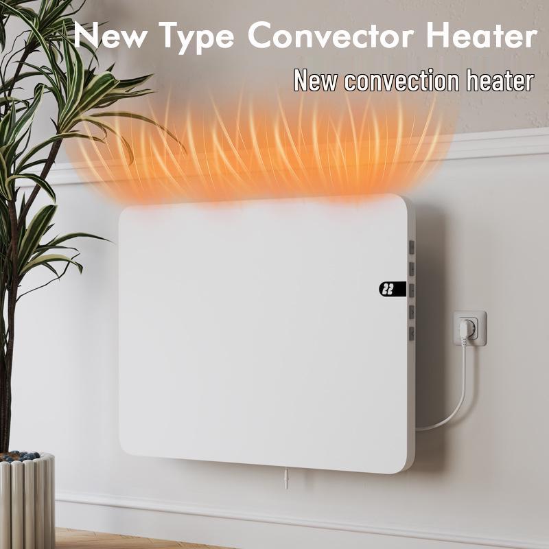 Wall-Mounted Instant Convection Heater, 110V Electric Model, US & Japan Standard, for Home Use.