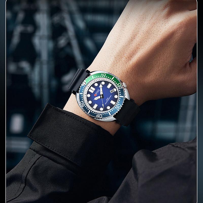 Men's Watches Trend Fashion Quartz Watch for Man Waterproof Silicone Strap Luminous Date Wristwatch Relogio Masculino