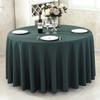 Solid Round Polyester Tablecloth for Wedding Banquet Birthday Party Holiday Celebration Hotel Event Decoration