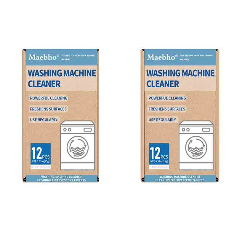 12 Pieces Of Washing Machine Cleaning Tablets Effervescent Tablets To Remove Stains Mild And Non-Irritating Remove Odors