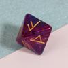 3 Pcs Polyhedral Rune Dice Acrylic 8-Sided Astrological Dice Table Game Dice with for Sharp Edges and Beautiful Inclusio