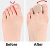 1pc/2pcsToe Separator Hallux Valgus Corrector Day and Night Use for Men and Women Elastic Band Middle Toe Stretcher