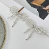 Detachable Heart Pearl Bow Brooch Alloy Decorative Jewelry Tassel Fixed Clothes Pin Fixed Clasps Change Shorts Legs Buckle