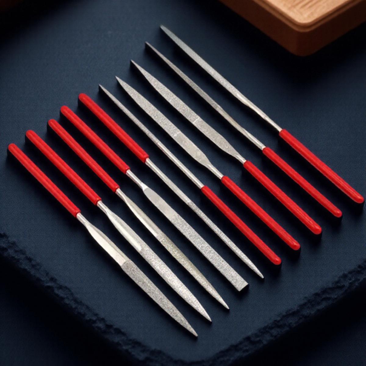 

Набор мини-надфилей 10 шт. с алмазным покрытием 140 мм для изготовления ювелирных изделий, поделок, керамики, стекла, камня, дерева