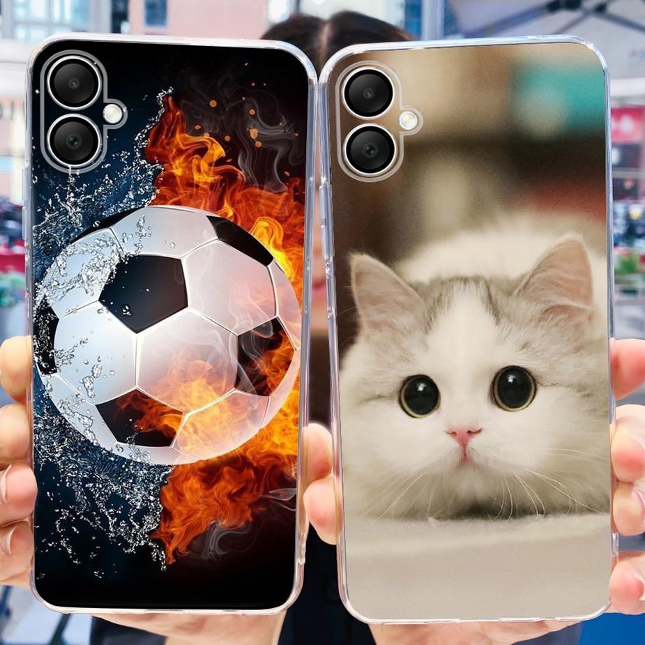 Für Samsung Galaxy A06 4G Hülle SM-A065F Neue Mode Bemalte Abdeckung Klare Silikon Weiche TPU Handyhülle Für Samsung A06 A 06 Fundas