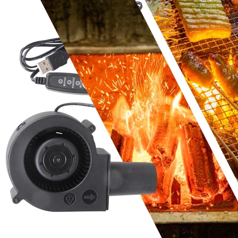 Light Weight Turbines Airflows Device Air Blower Fan Enhanced Fire Management Charcoal Stove Backyard Cooking