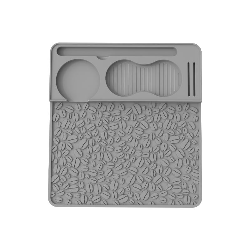 Espresso Tamping Mat, Professional Silicone Barista Station With Tool Slots, Compatible With Portafilters, Heat Resistant Mat