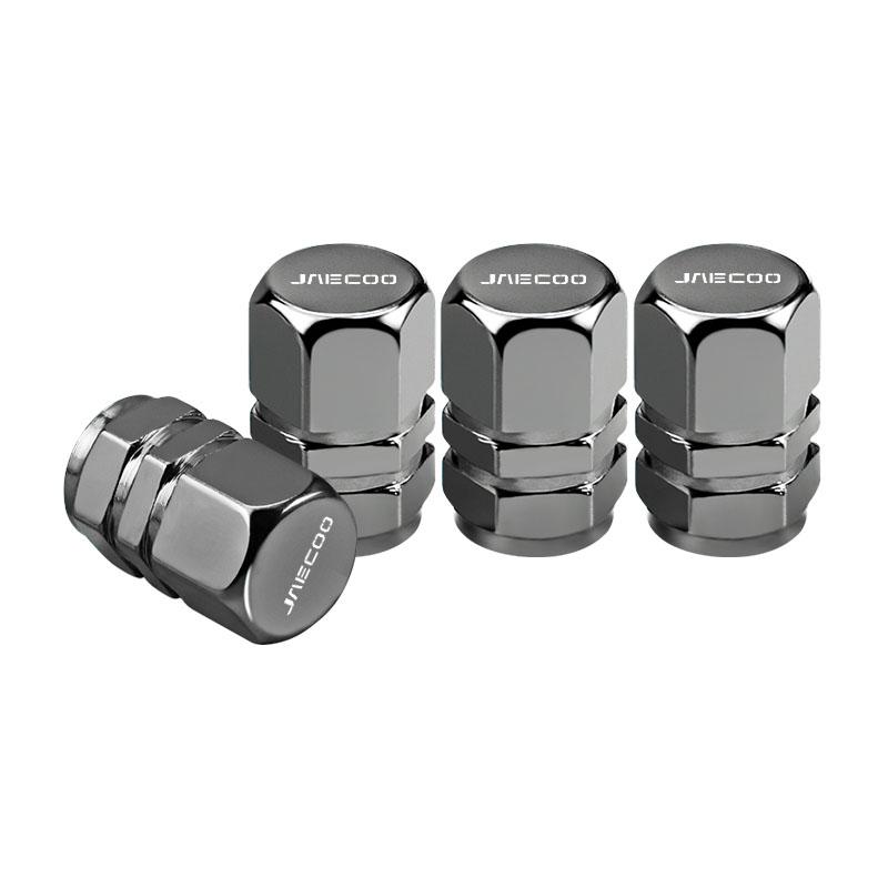 4Pcs Car Styling Tire Valve Caps Stem Dustproof Covers Auto Accessories For Chery Jaecoo J7 J8 2023 2024 2025 6 7 PHEV J5 J6 EV