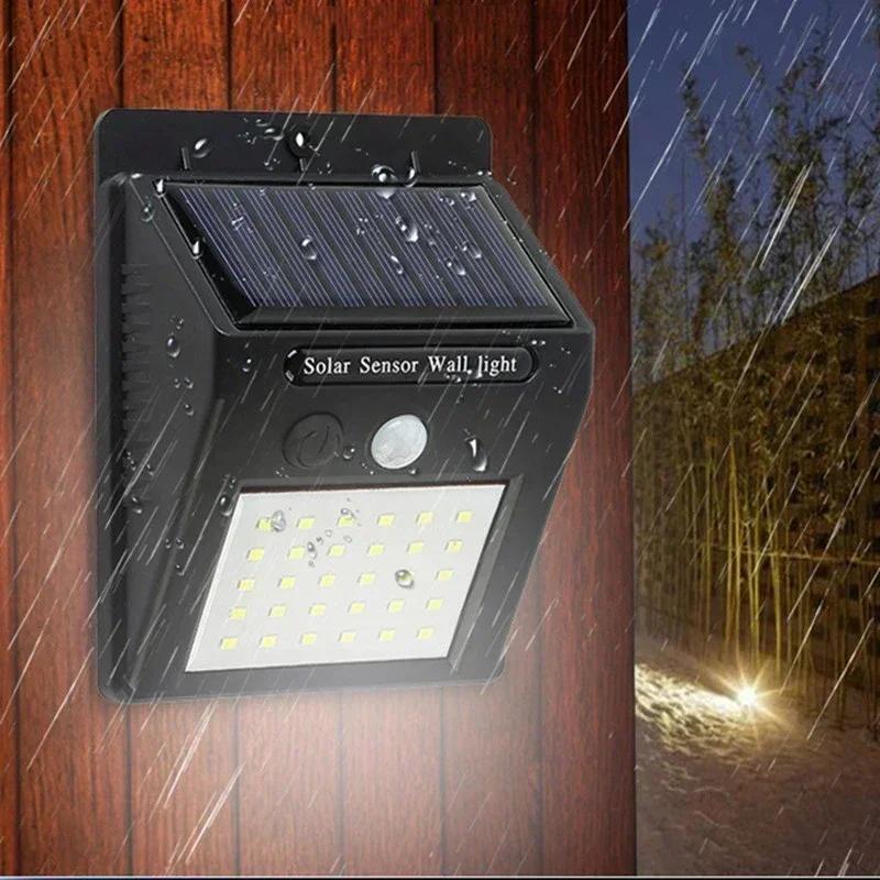 Solar Light PIR Motion Sensor Wall Light Outdoor Solar Lamp Waterproof Solar Powered Sunlight Street Lamp Garden Decor