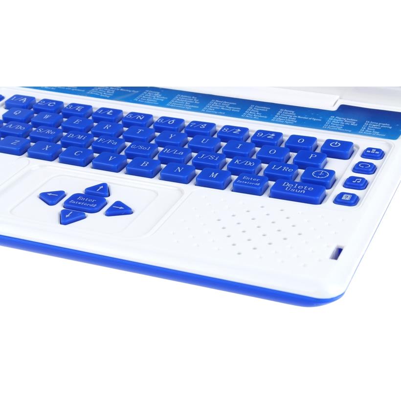 Interactive Educational Laptop Computer For Children Pl/Ang 120 Options Blue