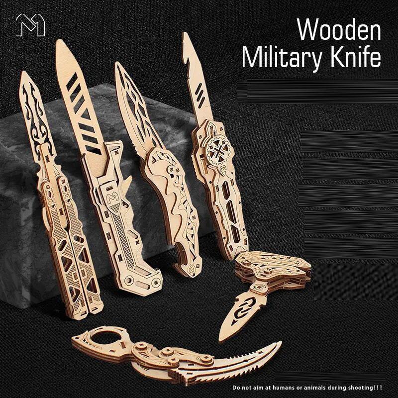 

3D Деревянная Сборная Игрушка Модель Пистолета Стреляет Резинками Нож Игрушечный Пистолет Может Стрелять Сделай Сам Пазл Для Детей Взрослых