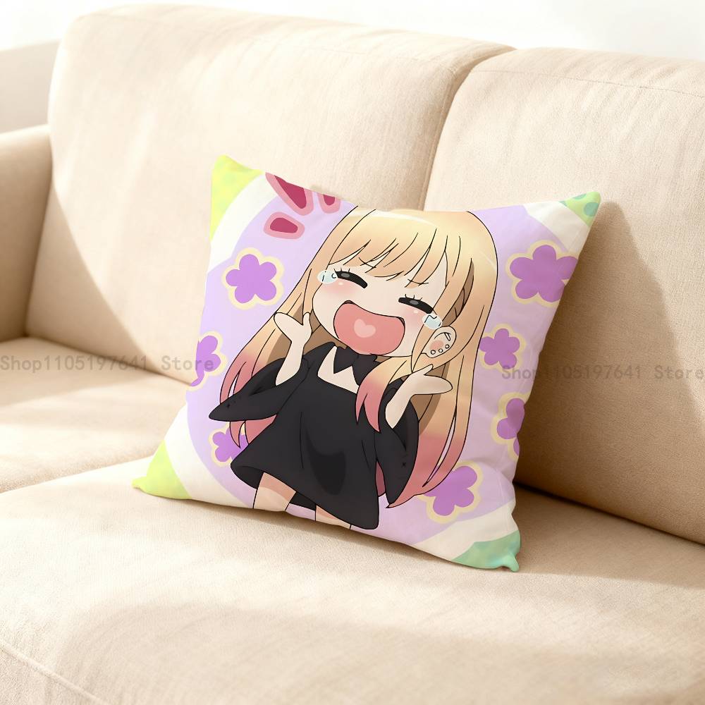 K-Kitagawa M-Marin Pillow Case Plush Pillow Cases Home Decoration Pillow Cover For Sofa Bed Chair Living Room