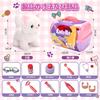 LONGET Electronic Pet Cat Plush Educational Pretend for Elementary School Christmas Set Toy, Talking, Moving, Cute, Multifunctional, Toy, Play, Kids,