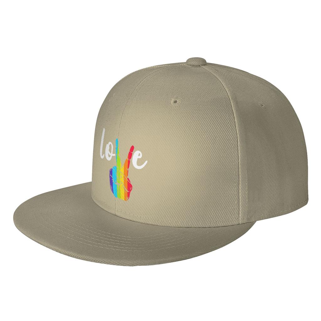 LGBT Baseball Hat Pride Rainbow Hiphop Flat Hats Love Is Love Vintage Baseball Cap Adjustable LGBT Hat for Unisex Women Caps
