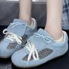 2024 Νέα Φθινοπωρινά Γυναικεία Παπούτσια Sneakers με Λεοπάρ Print, Ρετρό Μόδα, Casual, Για Όλα τα Ντυσίματα