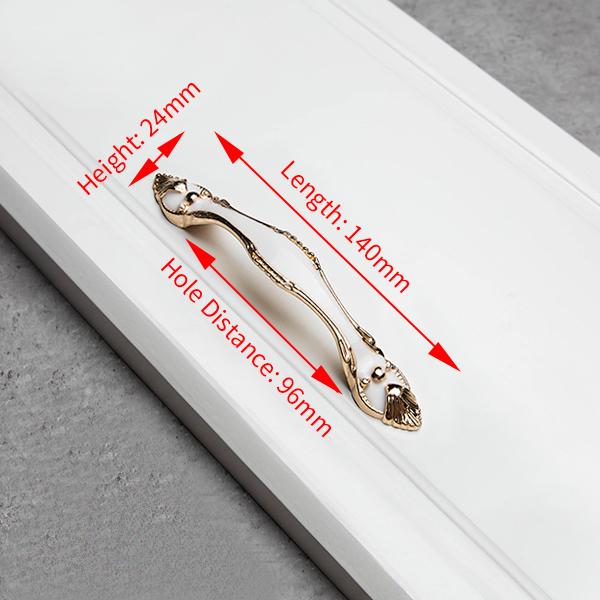 NAIERDI White Ceramic European Cabinet Handles Aluminum Alloy Door Kitchen Knobs Cabinet Pulls Drawer Knobs Wardrobe handle