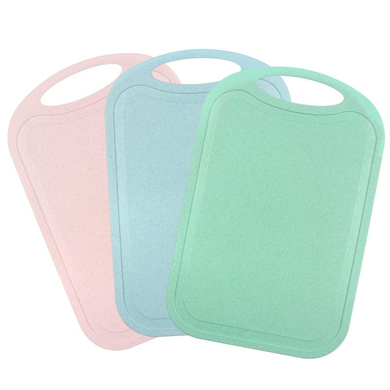 Lightweight Wheat Straw Cutting Board for Home Kitchen Baby Food Fruit Outdoor Portable