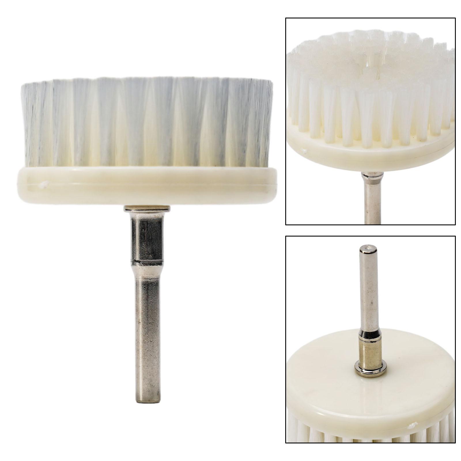

White Soft Drill Powered Brush, 60mm Diameter, Designed for Cleaning Car Carpet, Bath Fabric, Sofa, Built to Last and Convenient China Mainland