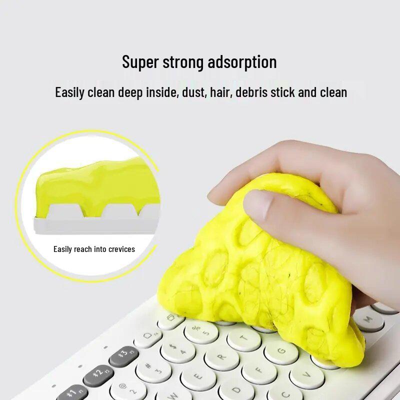 Multipurpose Cleaning Gel for Car Interiors, Laptops, Windows, and Keyboards - Sticky Dust Remover