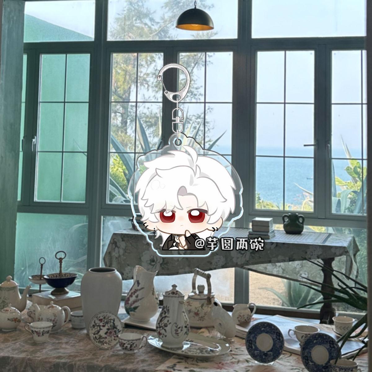 

Любовь и глубокий космос Ци Юйли Дип Шен Син возвратная сумка подвесной милый рюкзак акриловый брелок кулон как