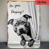 Are You Pooping Funny Pitbull Vintage Iron Metal Tin Sign X Inch Bathroom Dog Lover Home Wall Decor