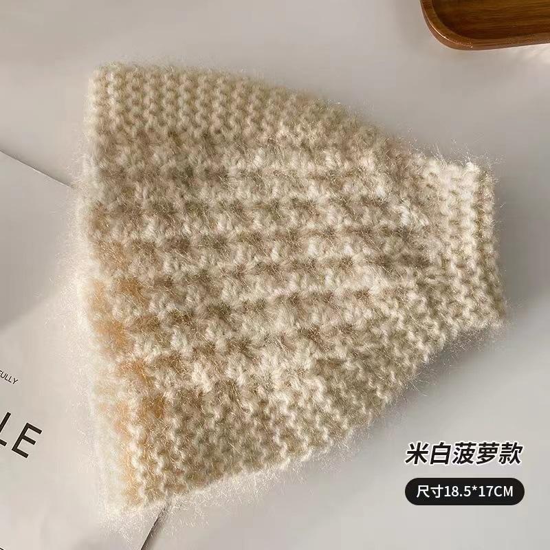 New autumn and winter warm knitted headband squirrel fleece hair accessories wide edge headscarf ear protection warm headband headgear windproof