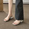 Fairy Feng Shui Diamond Slippers Female Summer Wear Fashion High Sense Transparent Word Band