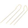 ZHOUYANG Chain Earring For Women Simple Style None Stone Rose Gold Color Ear Line Fashion Jewelry  ZYE236 ZYE237