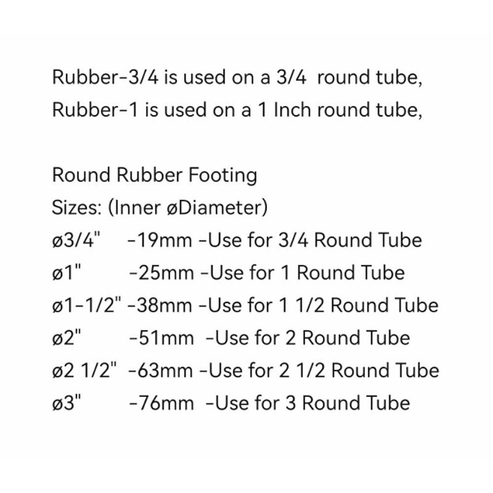 1Pcs Table Bottom Cover Round Tube Plug Furniture Feet Tubing End Covers New Chair Leg Caps