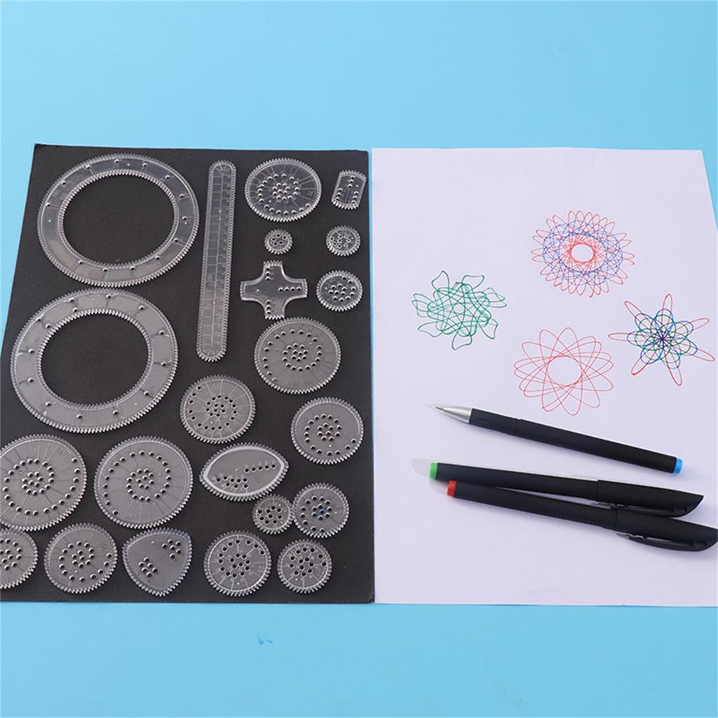 Funny  Drawing Toys Set  Education Geometric Ruler Toys Drawing Accessories Creative Educational Kids Toy 1ml