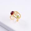 Adjustable High-End Vintage Gem Crystal Ring