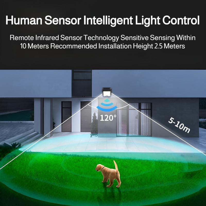 Solar Wall Light with Motion Sensor, Auto On/Off, IP65 Waterproof, Solar Powered Outdoor Clip-On Light for Garden, Yard, Pathway