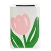 Floral Trash Can Large Mouth Cute Appearance Modern Style Garbage Waste Basket for Kitchen Bathroom