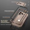 Original Colour Aluminium Frame Metal Bumper Hard Case For IPhone 17Air 17 Pro Max High Quality Alloy Lens Protector Phone Cover