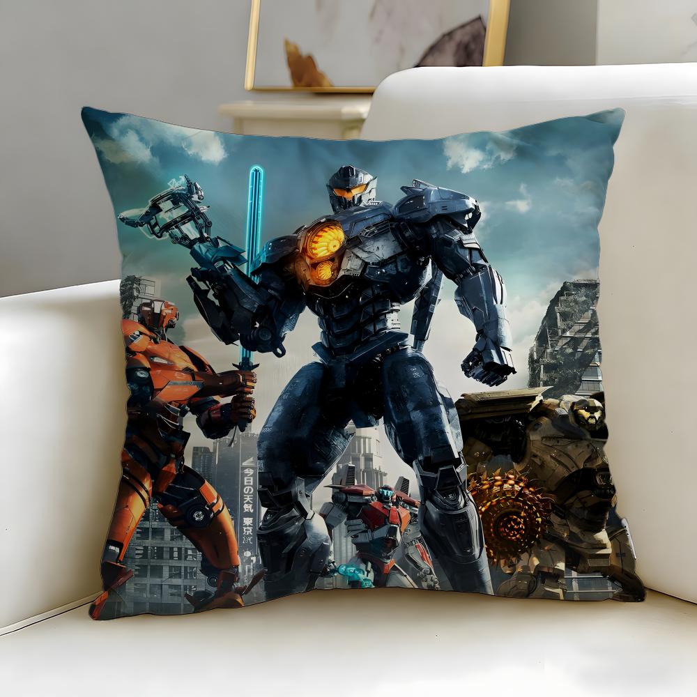 Classic Movie Pacific Rim Cushion Cover Soft & Easy-Wash Pillow Case – Versatile for Couch, Bed, Travel and Office