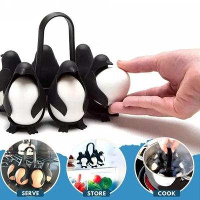 Pinguinförmiges Gekochtes Eierregal, Eieraufbewahrungsregal, Wassergekochte Eiermaschine, Küchenbedarf